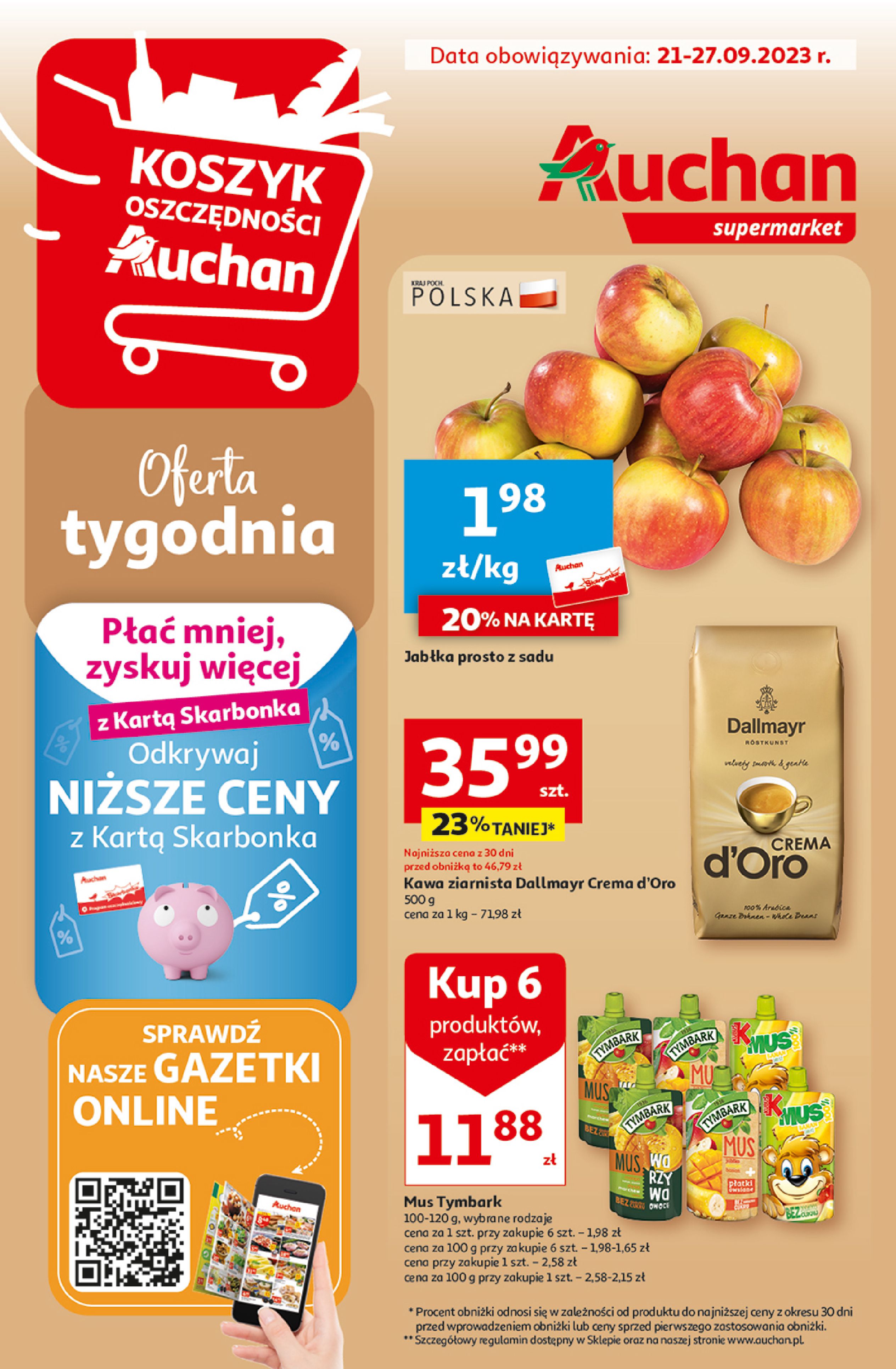 Gazetka Auchan: Gazetka Auchan - Supermarket 2023-09-21