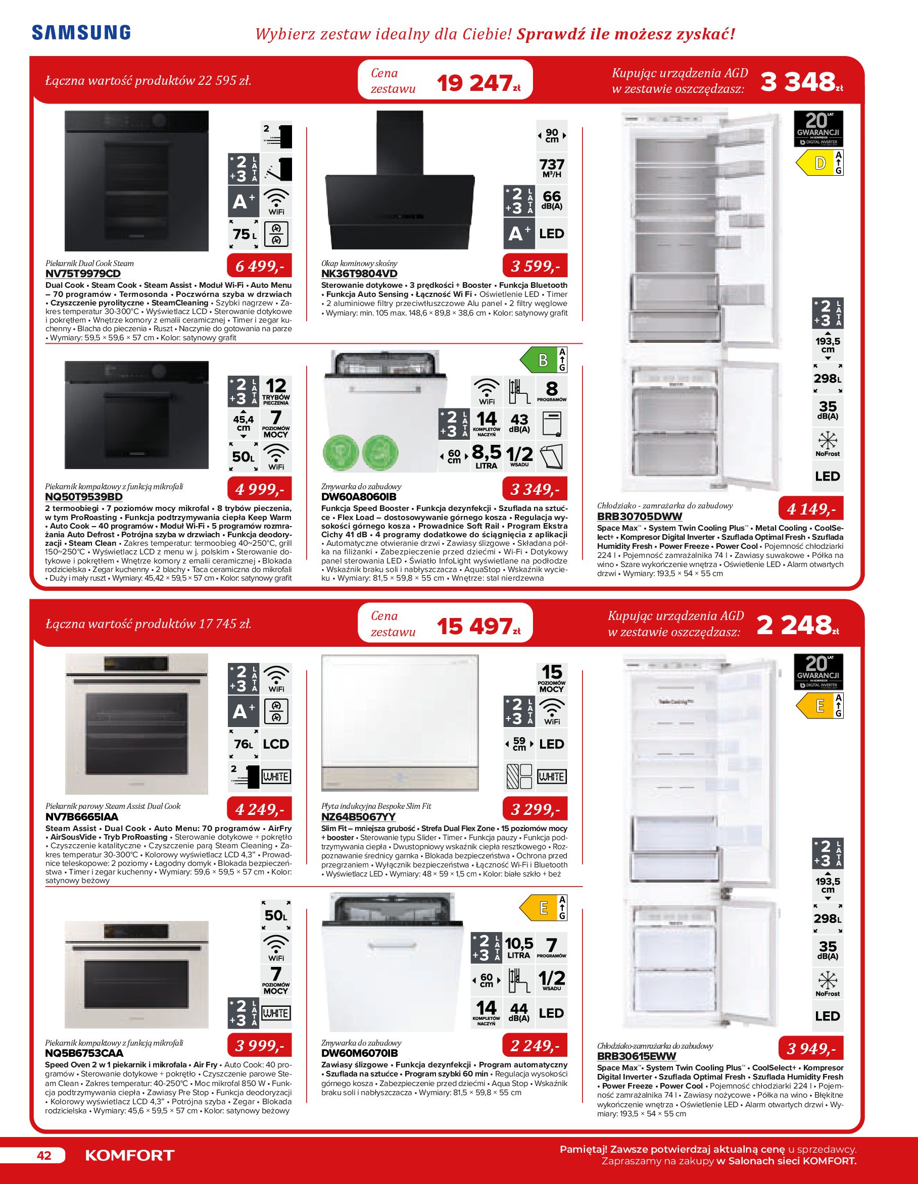 Gazetka Komfort: Gazetka Komfort - Katalog urządzeń AGD 2023 2023-05-16 page-42
