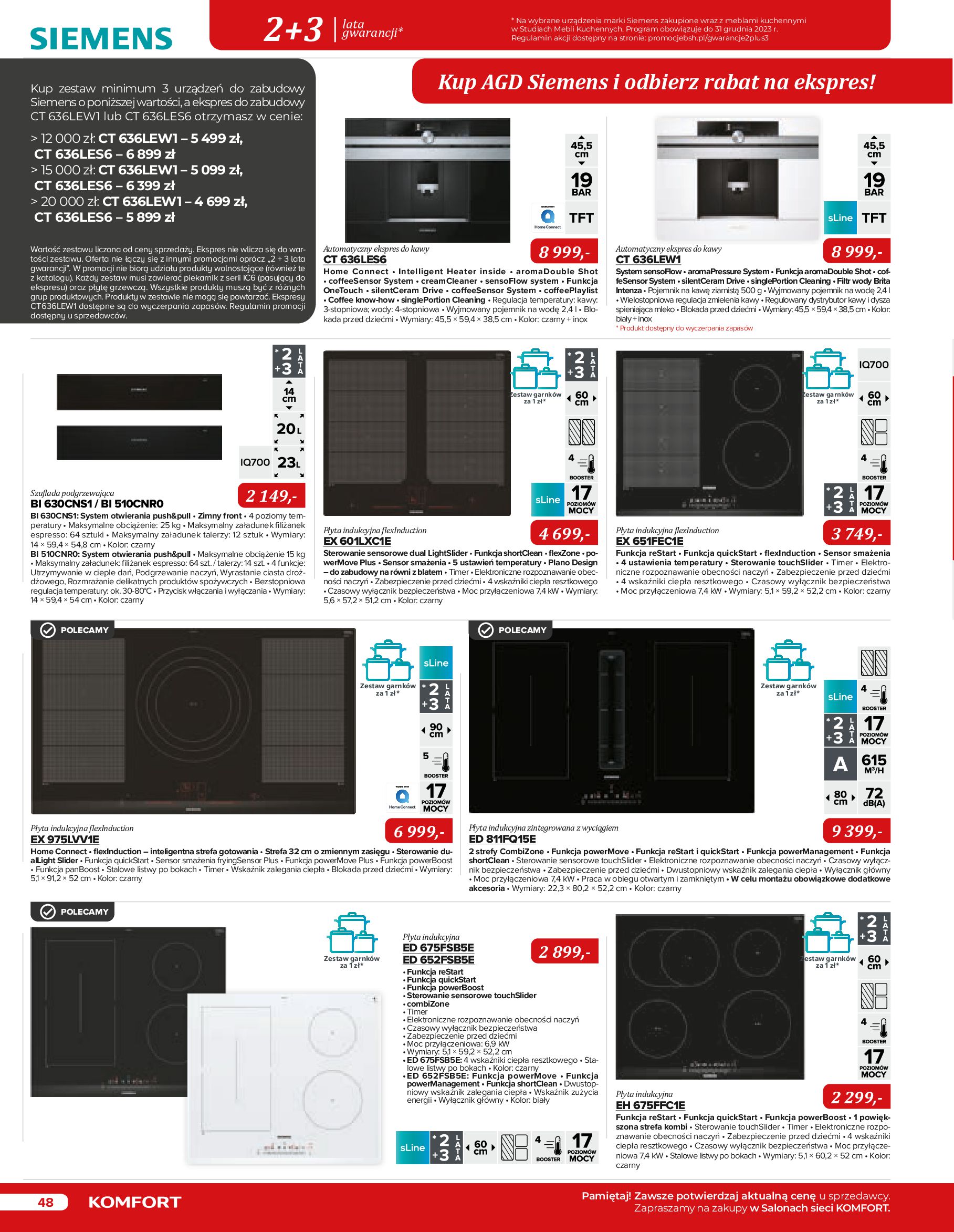 Gazetka Komfort: Gazetka Komfort - Katalog urządzeń AGD 2023 2023-05-16 page-48