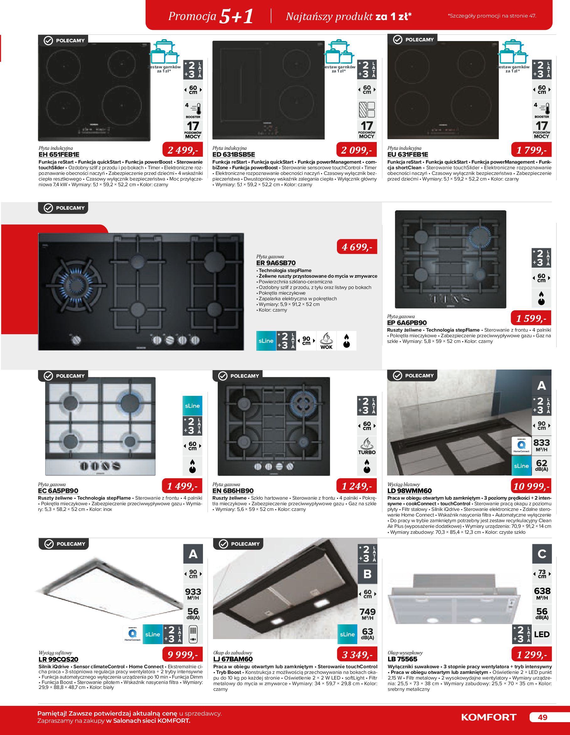 Gazetka Komfort: Gazetka Komfort - Katalog urządzeń AGD 2023 2023-05-16 page-49