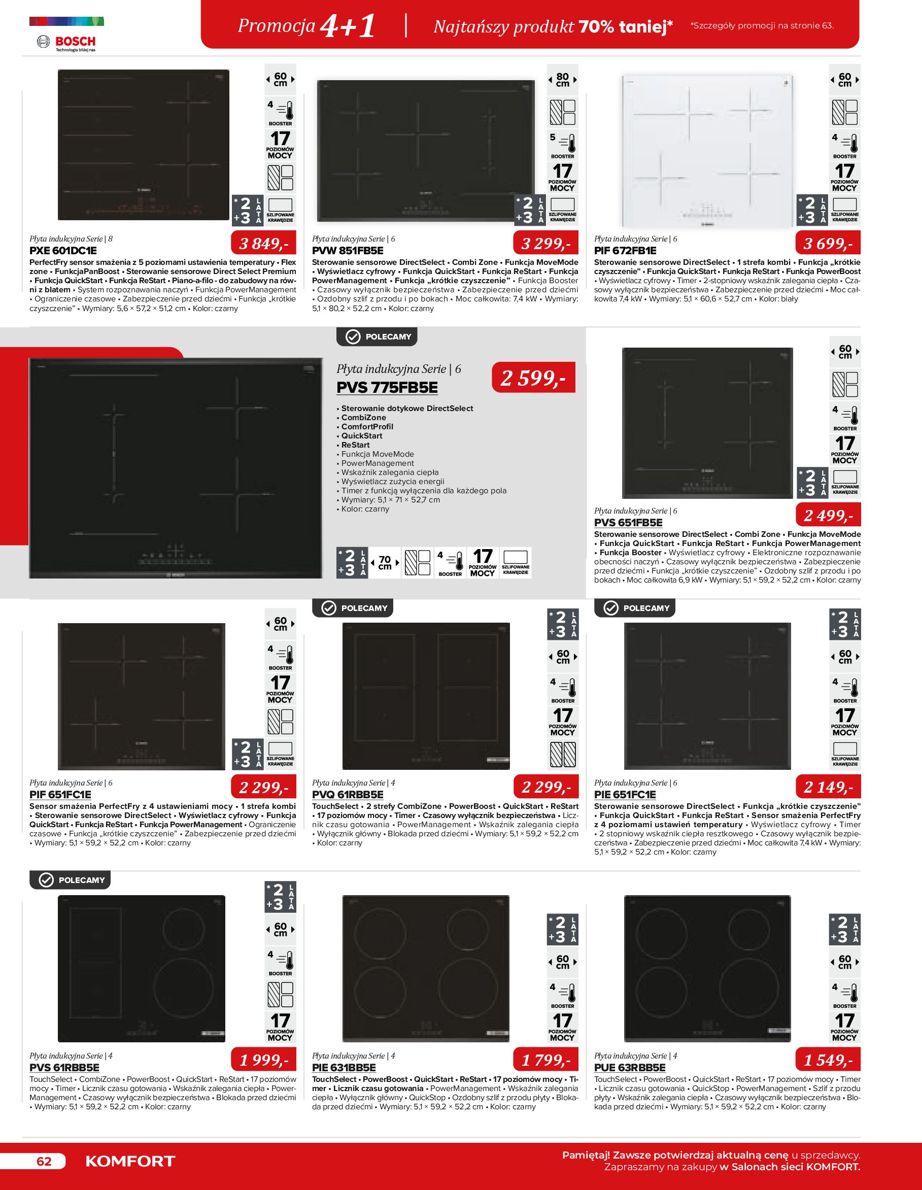 Gazetka Komfort: Gazetka Komfort - Katalog urządzeń AGD 2023 2023-05-16 page-62