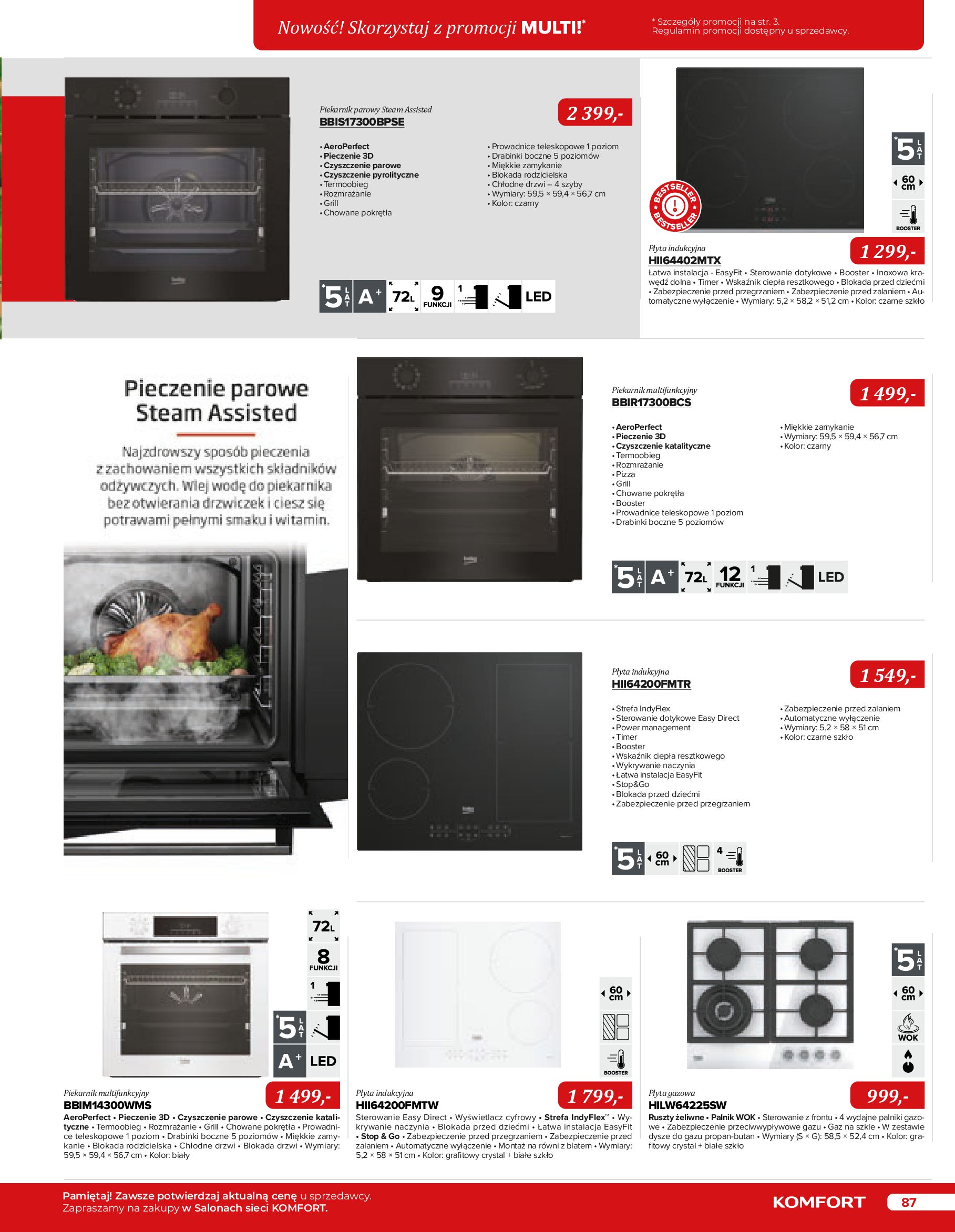 Gazetka Komfort: Gazetka Komfort - Katalog urządzeń AGD 2023 2023-05-16 page-87