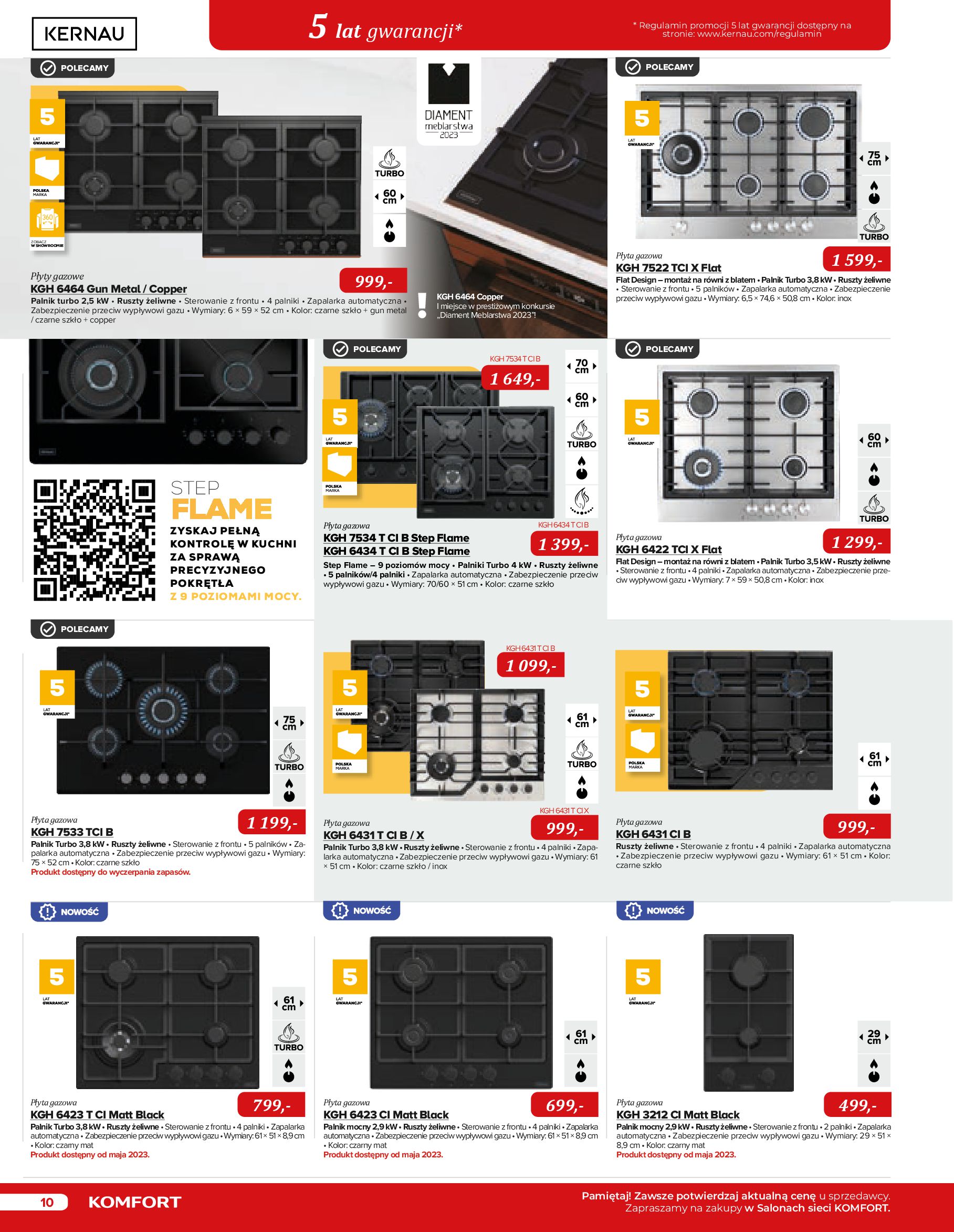 Gazetka Komfort: Gazetka Komfort - Katalog urządzeń AGD 2023 2023-05-16 page-10