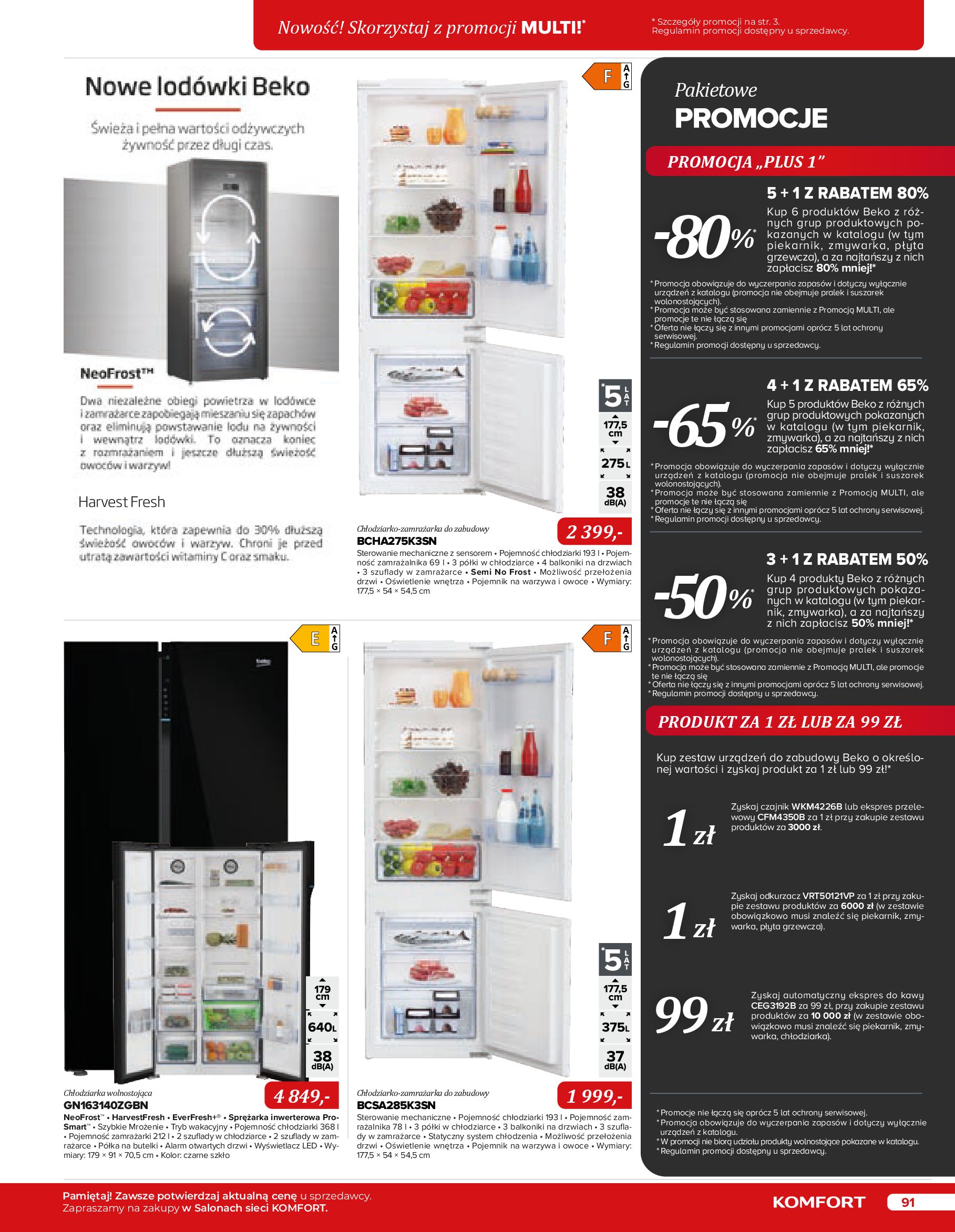 Gazetka Komfort: Gazetka Komfort - Katalog urządzeń AGD 2023 2023-05-16 page-91