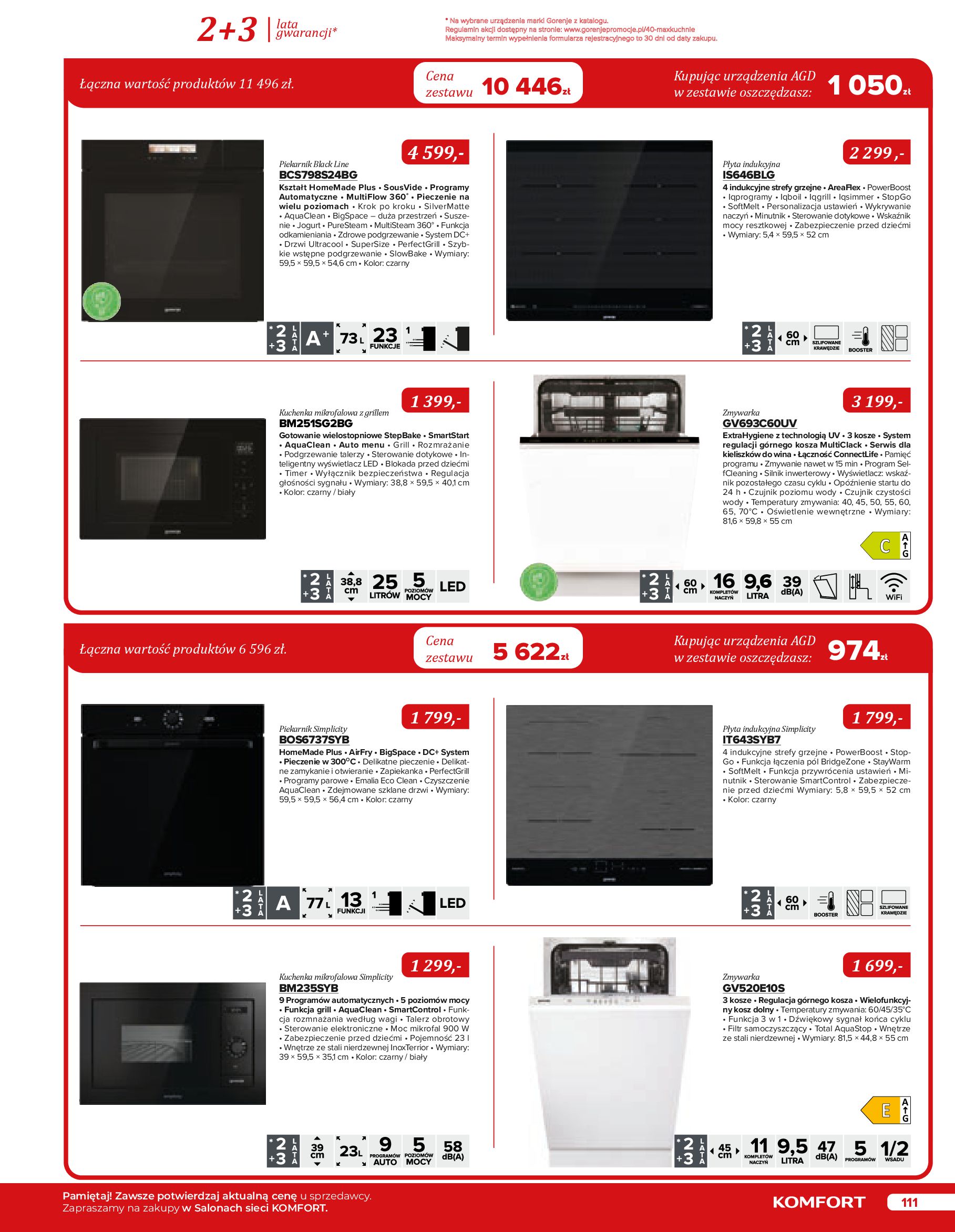 Gazetka Komfort: Gazetka Komfort - Katalog urządzeń AGD 2023 2023-05-16 page-111