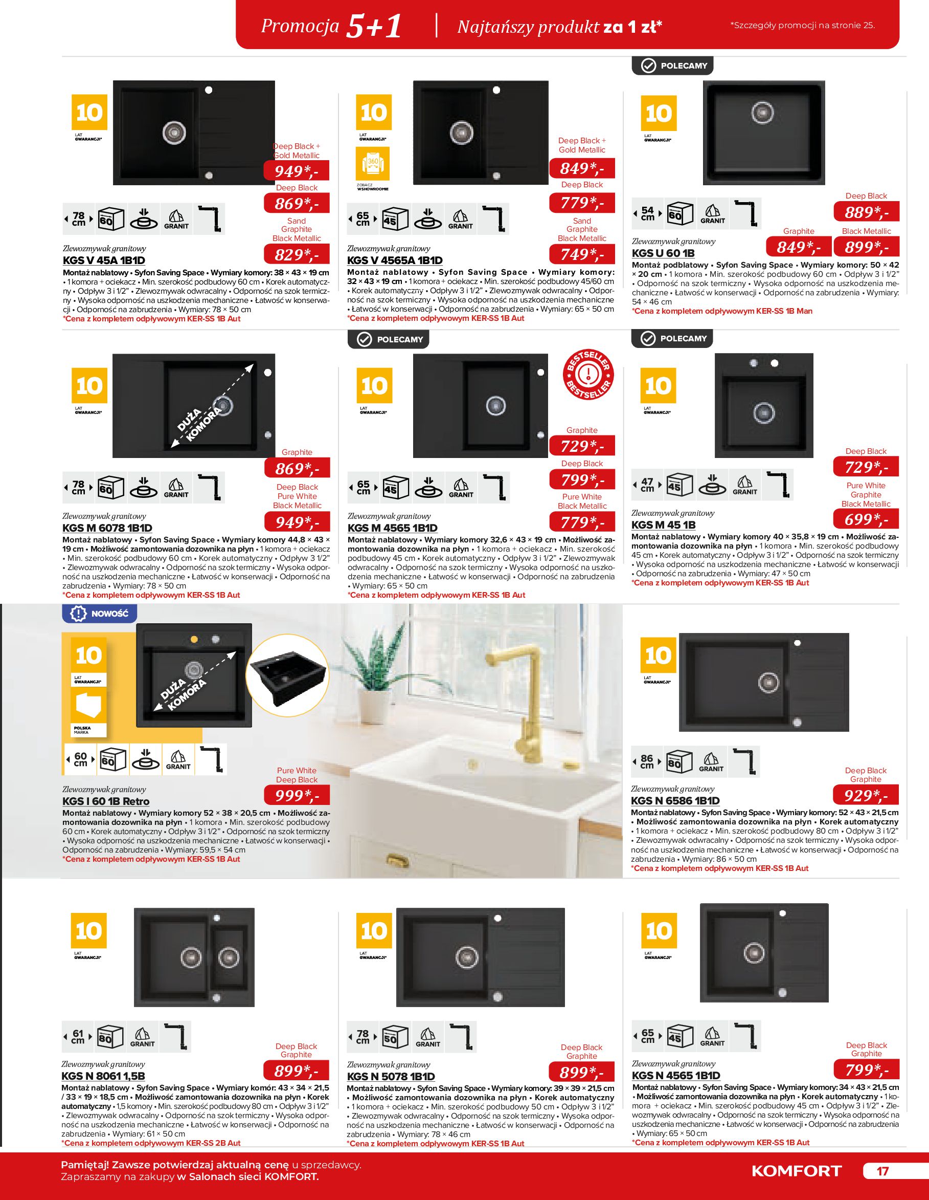 Gazetka Komfort: Gazetka Komfort - Katalog urządzeń AGD 2023 2023-05-16 page-17
