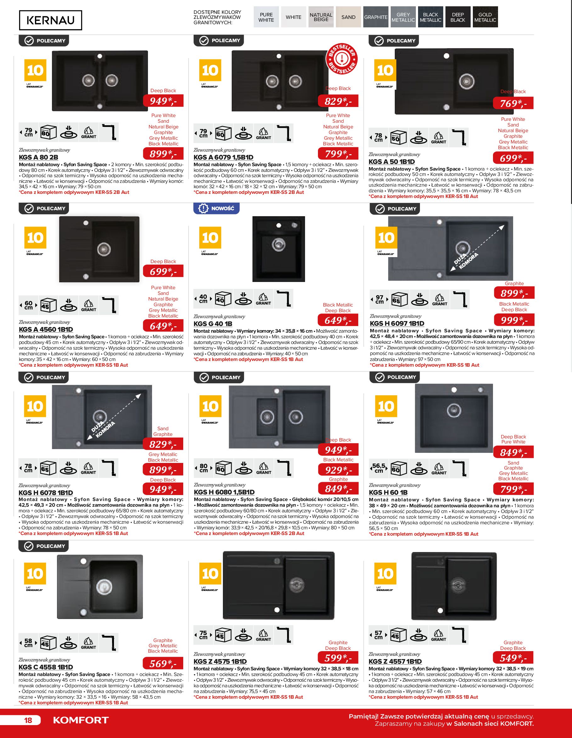 Gazetka Komfort: Gazetka Komfort - Katalog urządzeń AGD 2023 2023-05-16 page-18