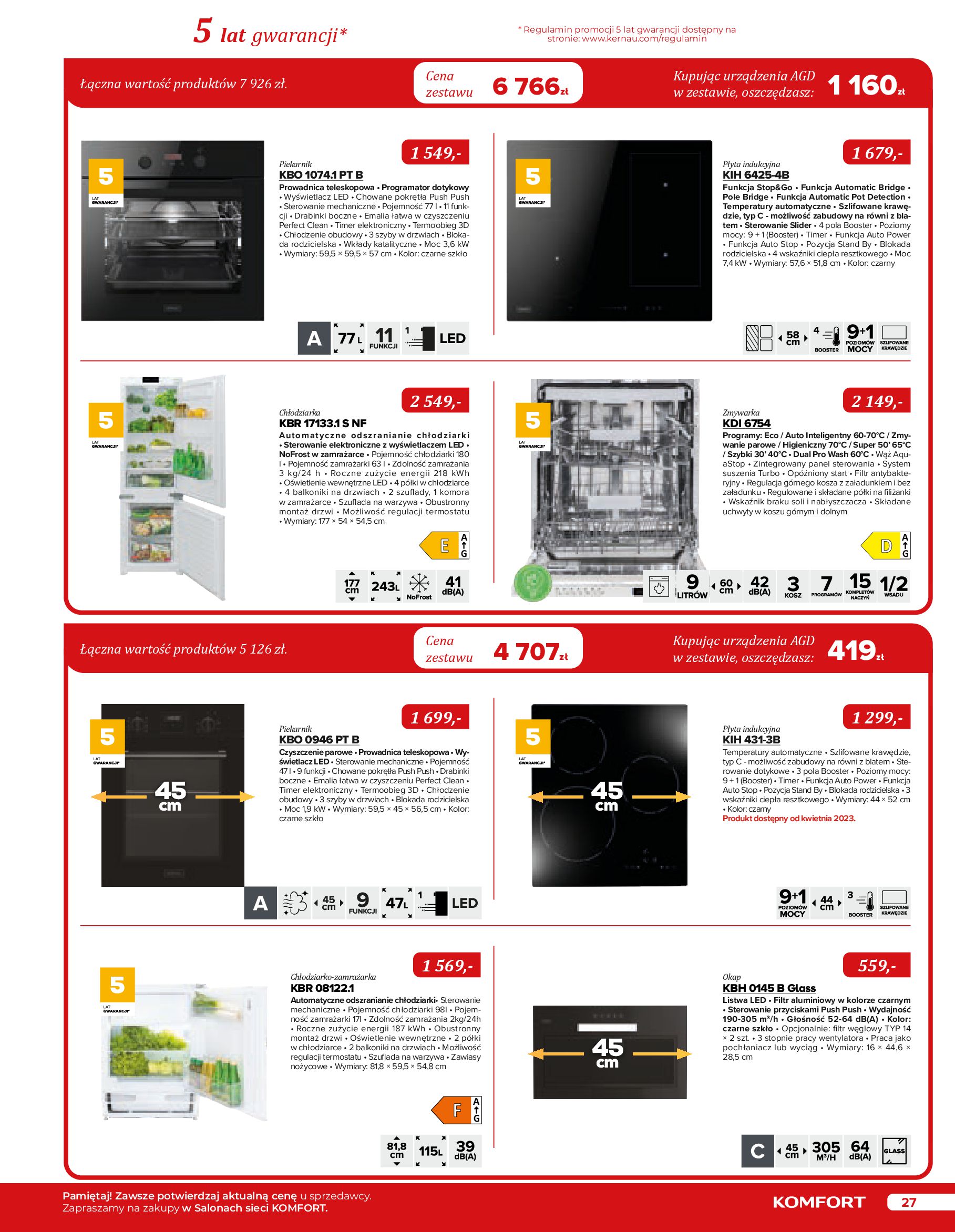 Gazetka Komfort: Gazetka Komfort - Katalog urządzeń AGD 2023 2023-05-16 page-27