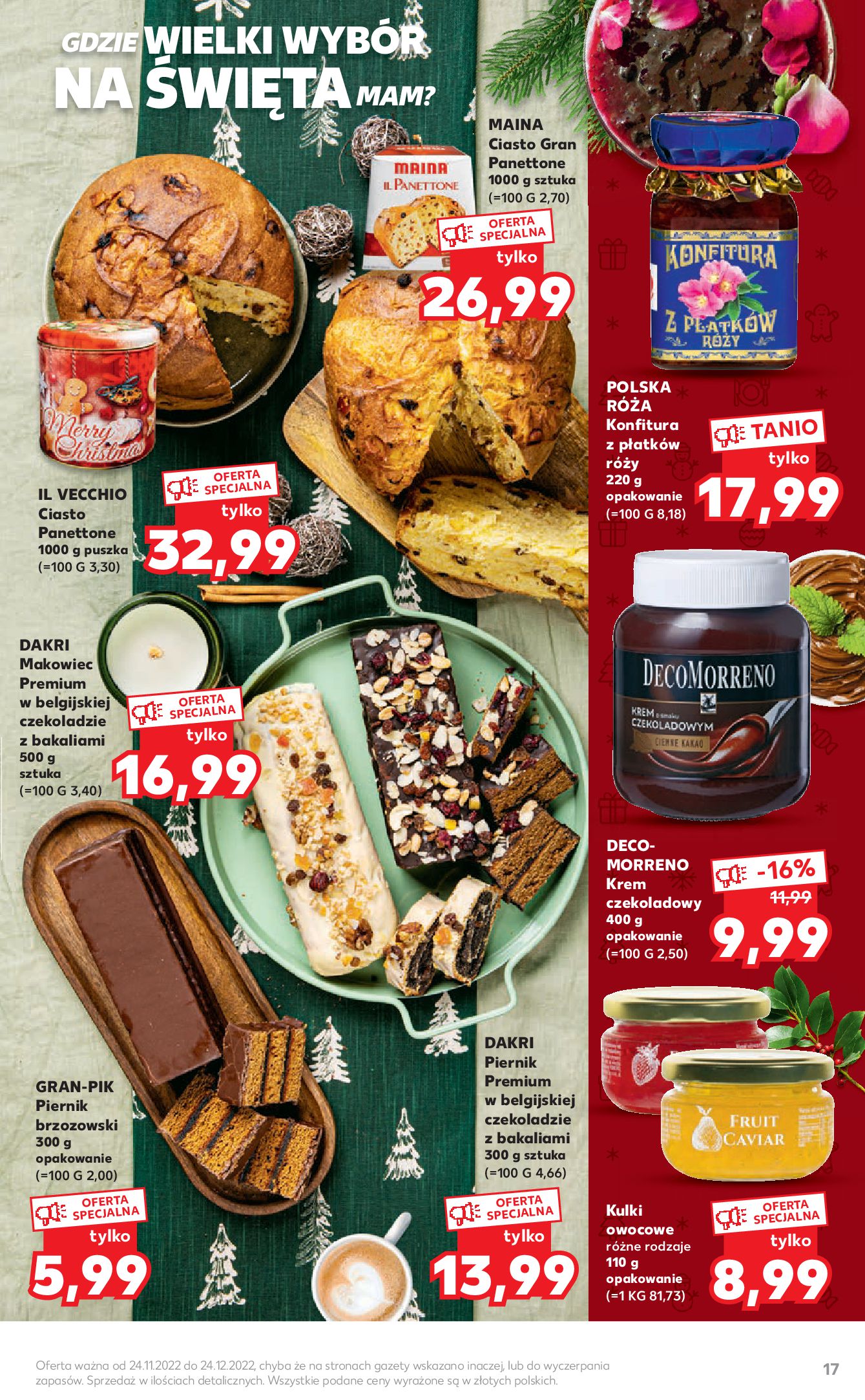Gazetka Kaufland: Gazetka Kaufland - food na święta 2022-11-24 page-17