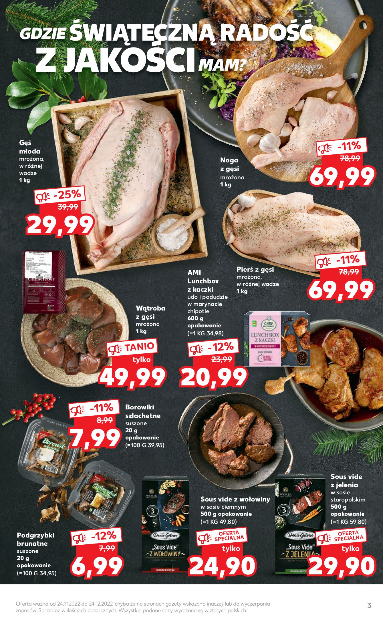 Gazetka Kaufland: Gazetka Kaufland - food na święta 2022-11-24 page-3