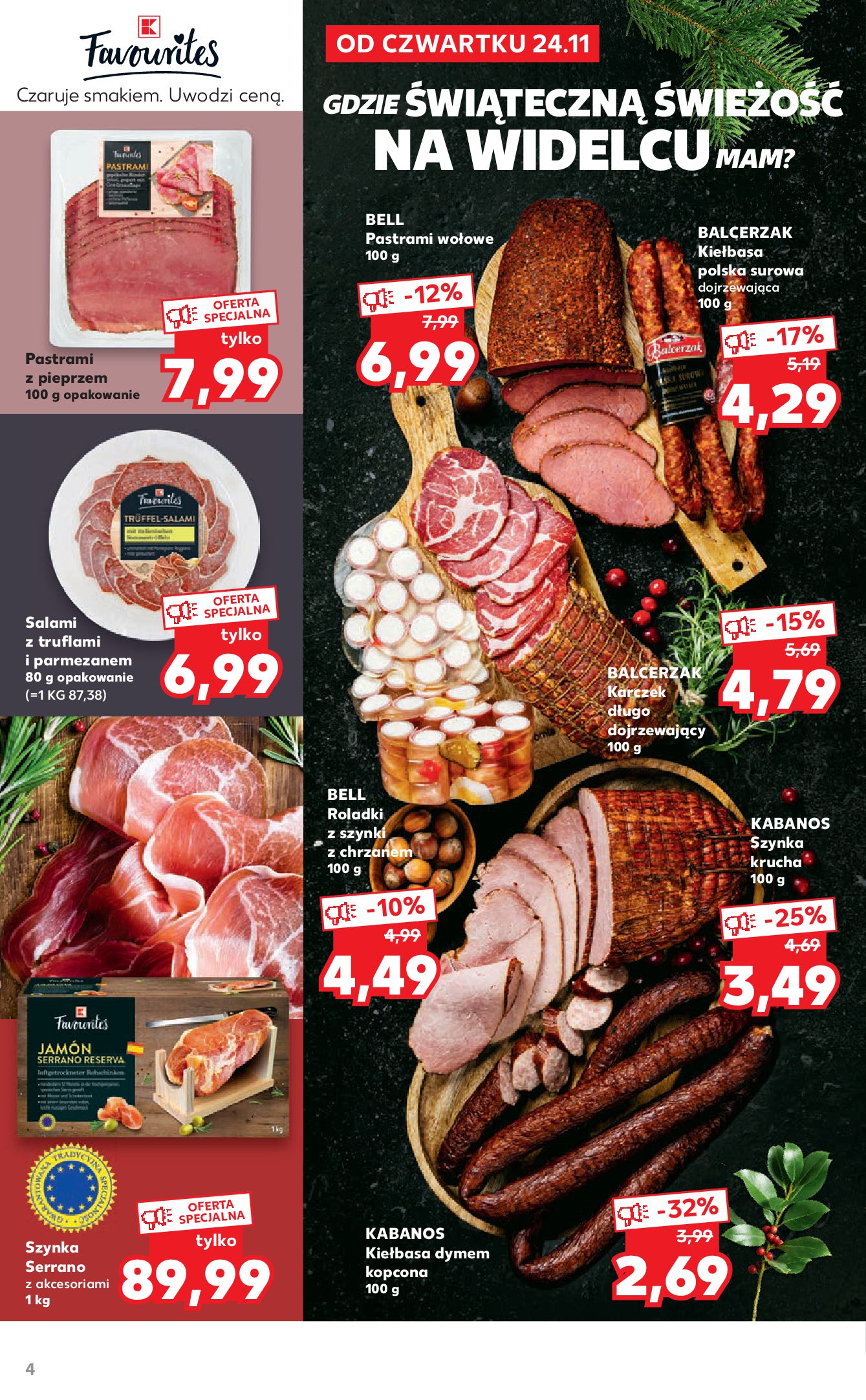 Gazetka Kaufland: Gazetka Kaufland - food na święta 2022-11-24 page-4