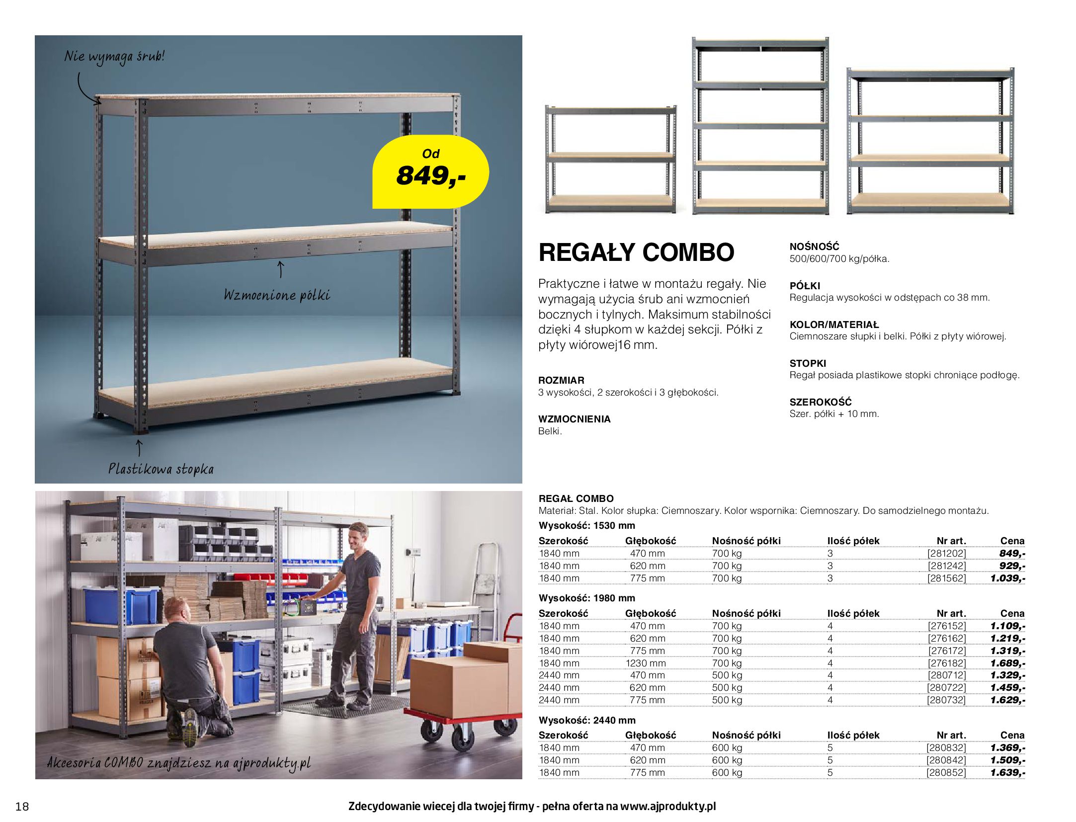 Gazetka AJ Produkty: Katalog AJ Produkty - przemysł, warsztat 2021-10-01 page-18