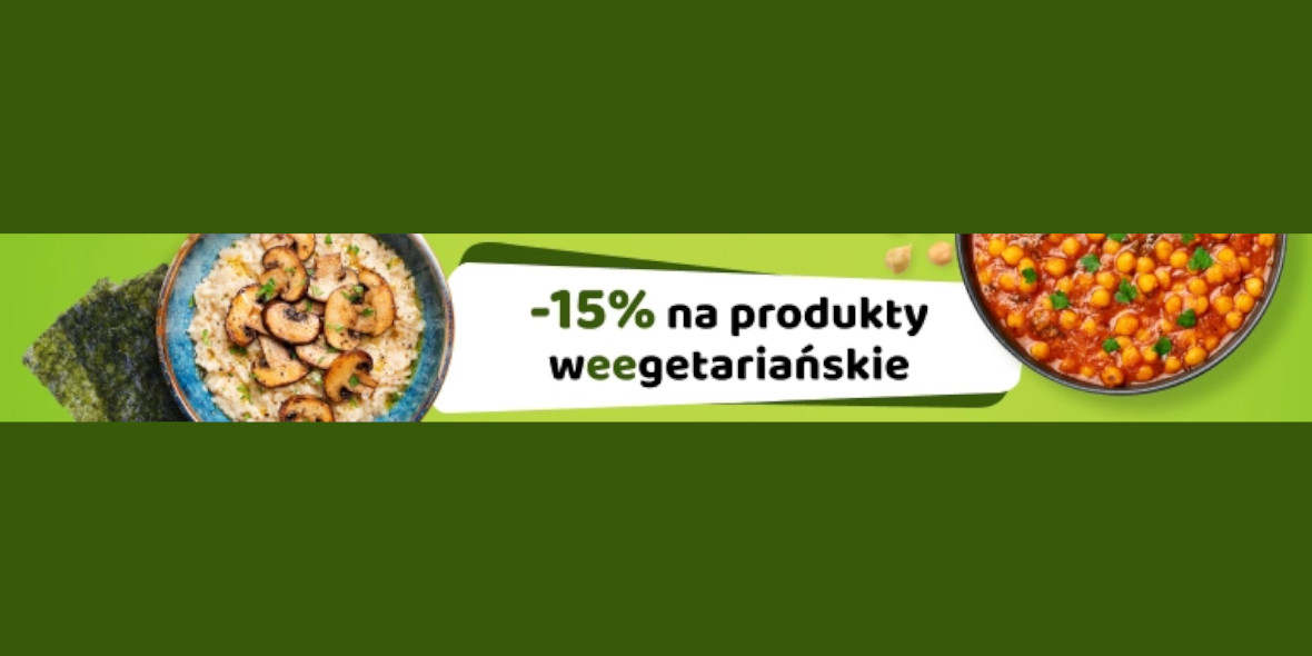 Bee: KOD rabatowy -15% na produkty wegetariańskie 03.10.2023