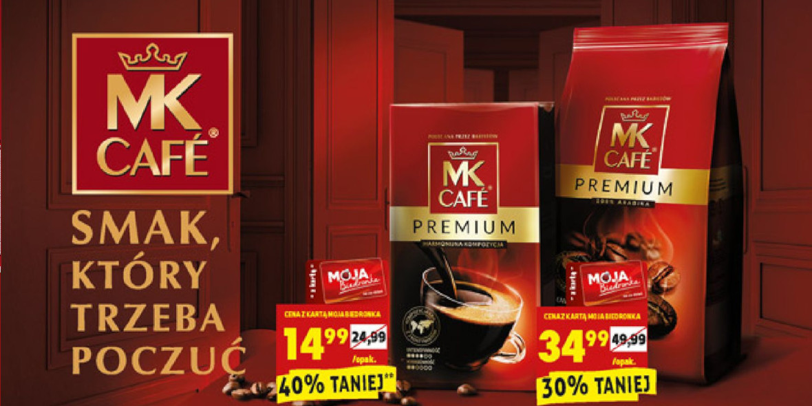 Biedronka: Do -40% na kawę MK Cafe 24.01.2022