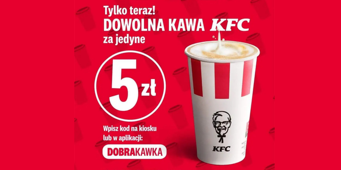 KFC: KOD rabatowy 5 zł za dowolną kawę 03.11.2023