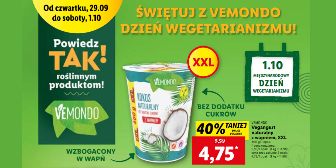 Lidl: Od 2,39 zł za produkty marki Vemondo 29.09.2022