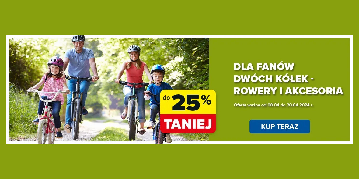 Carrefour: Do -25% na rowery i akcesoria 26.04.2024