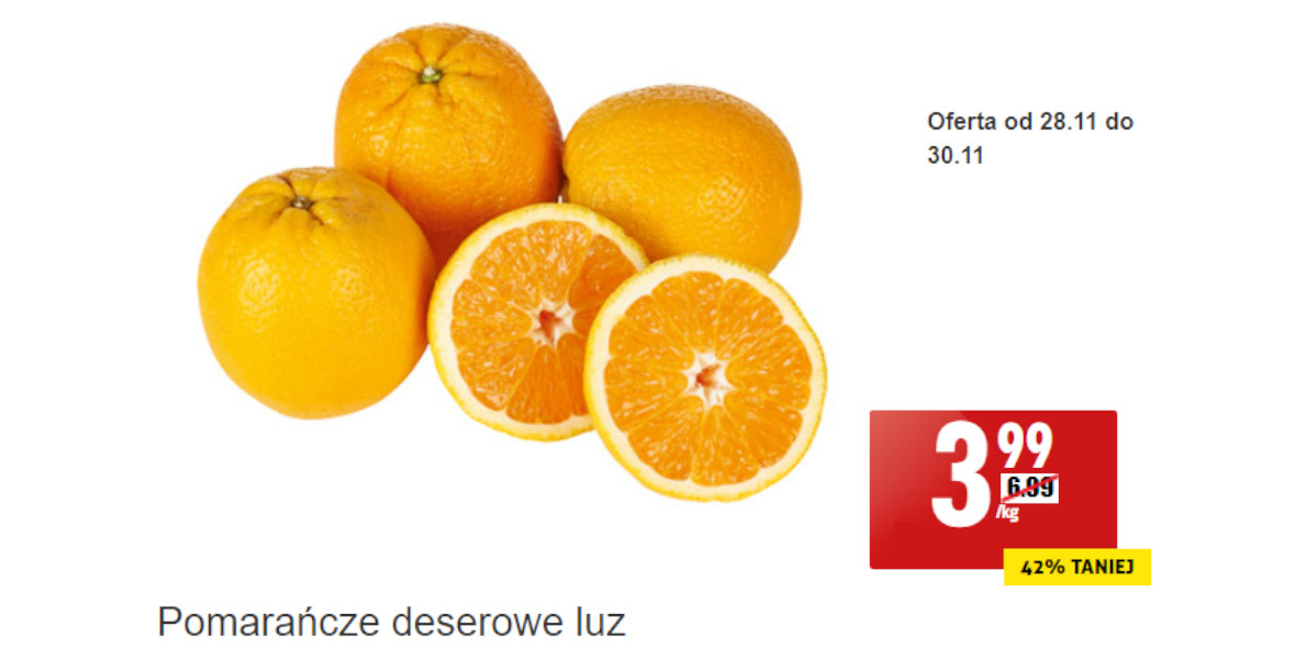 Biedronka: -42% na pomarańcze deserowe 28.11.2022
