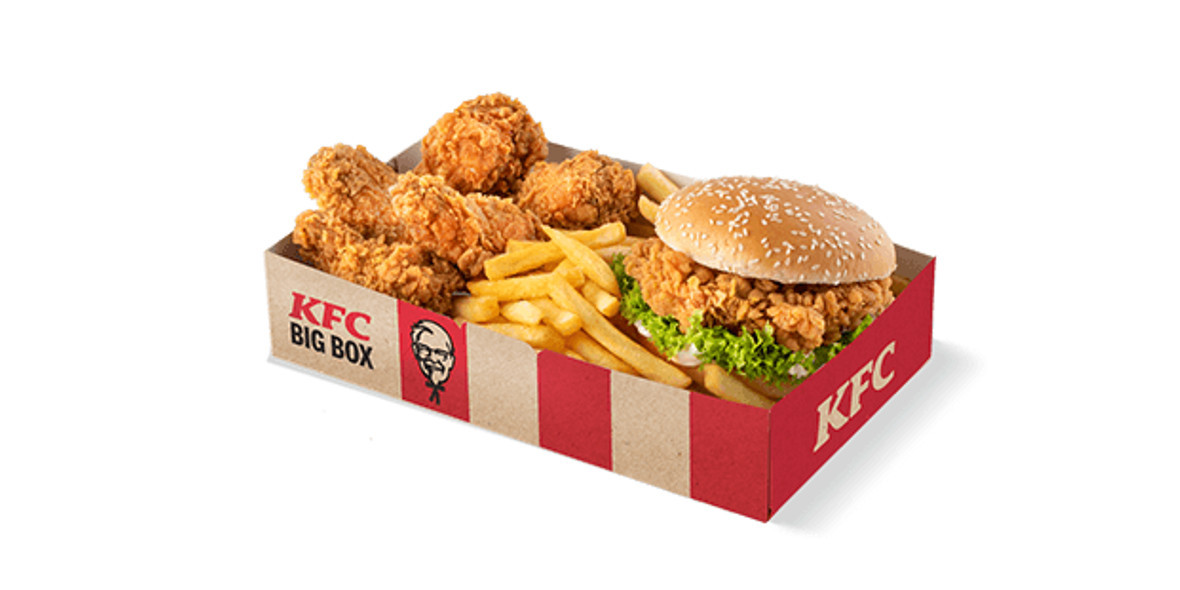 KFC: 38,99 zł za Zinger Burger Big Box 06.06.2023