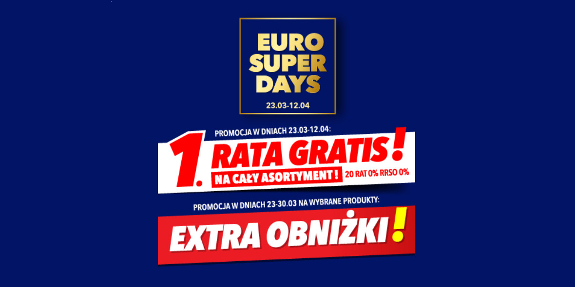 RTV EURO AGD:  Euro Super Days! 23.03.2023