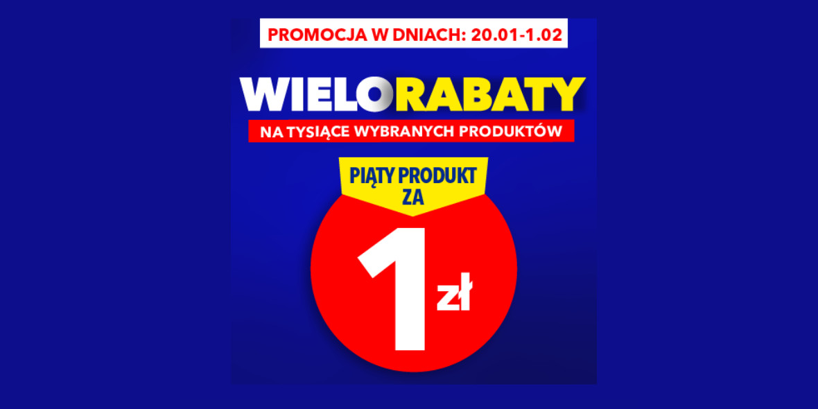 RTV EURO AGD: Do -80% lub 5. produkt za 1 zł 20.01.2023