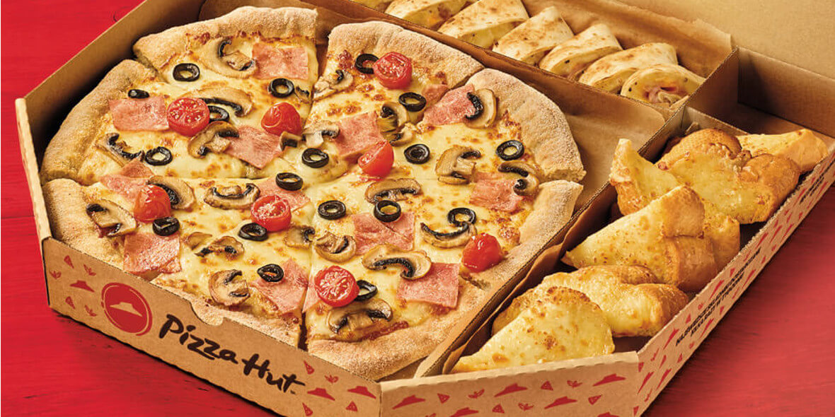 Pizza Hut: 29,99 zł za pizzę + 2 dodatki