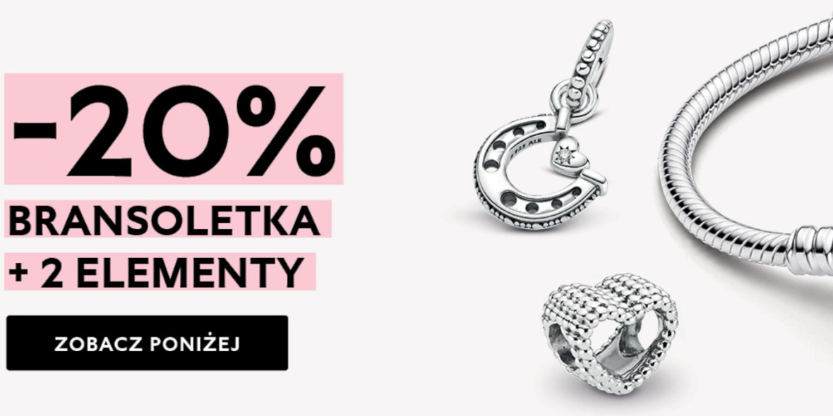 Pandora: -20% na biżuterię z dwoma elementami 19.03.2024