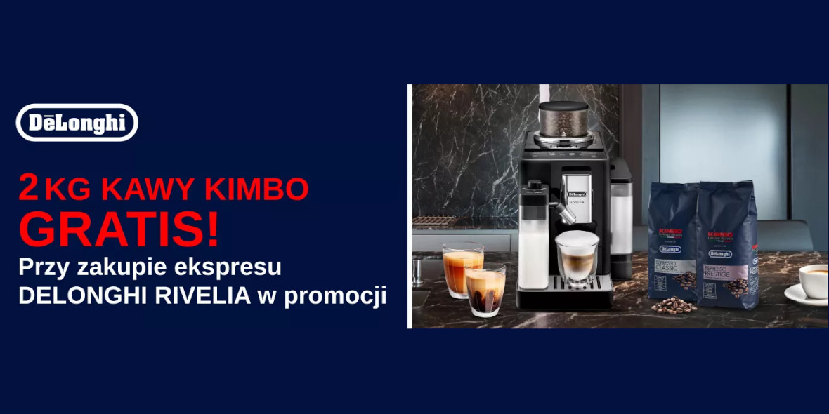 Media Expert: GRATIS 2 kg kawy KIMBO przy zakupie ekspresu DE LONGHI 12.03.2024