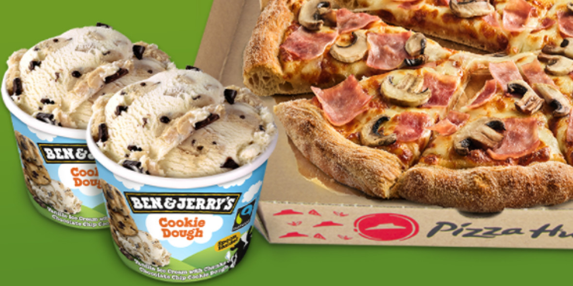Pizza Hut: 44,99 zł za średnią pizzę i 2x lody Ben&Jerry’s 20.01.2022