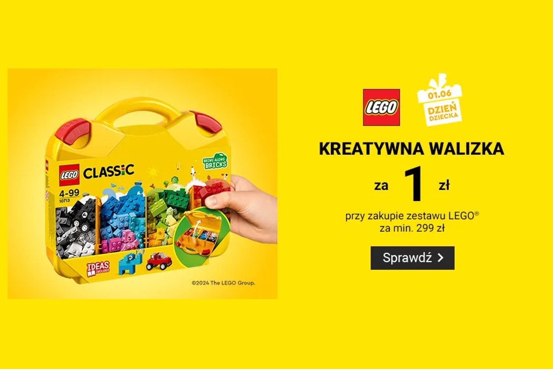 :  Kreatywna walizka LEGO za 1 zł