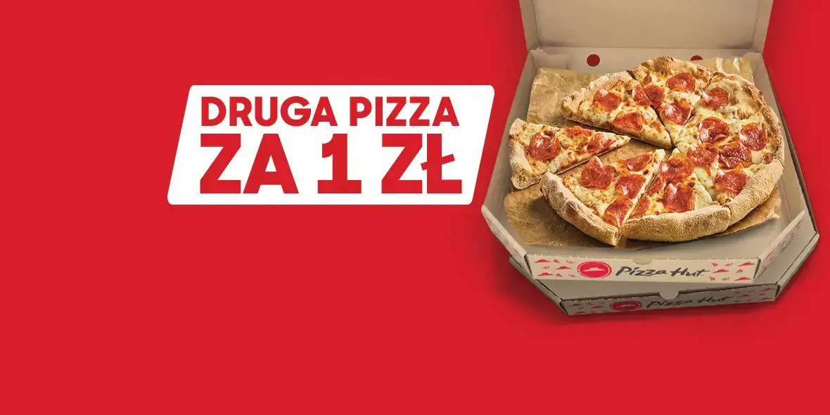 Pizza Hut:  1 zł za drugą pizzę na wynos 20.04.2022