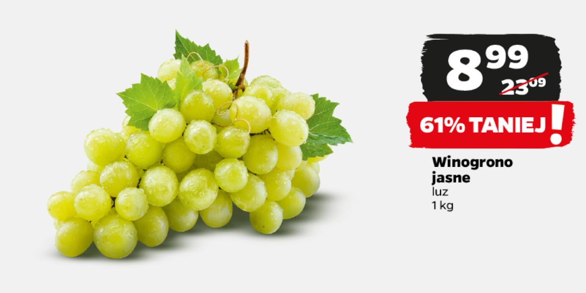 Netto: -61% na winogrono jasne 15.04.2024