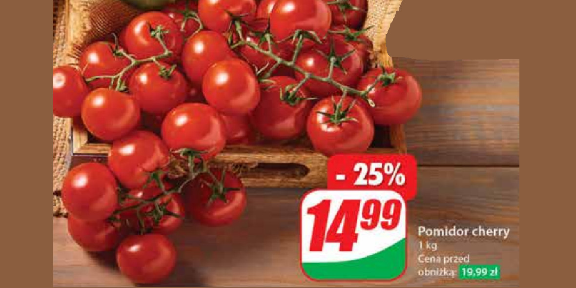 Dino: -25% na pomidory charry 30.11.2023