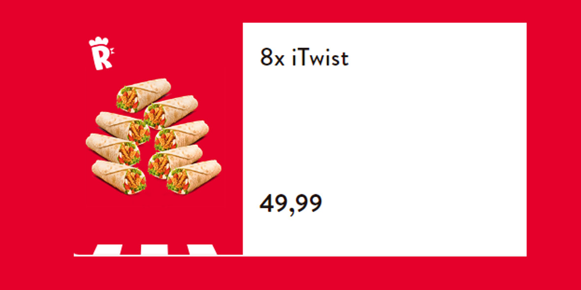 KFC: 49,99 zł za 8x iTwist 05.04.2024