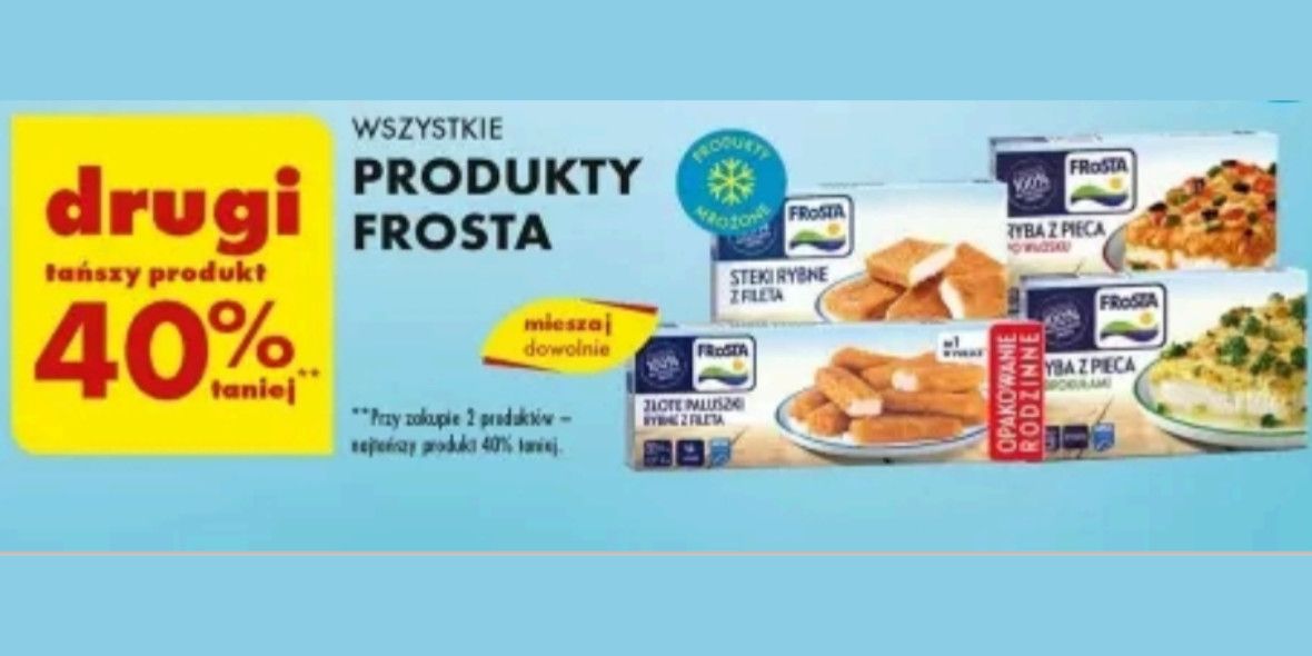 Biedronka: -40% na wszystkie produkty Frosta 14.05.2024