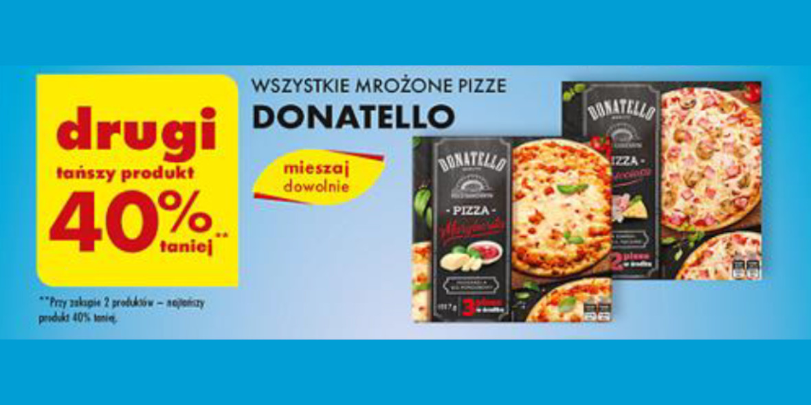 Biedronka: -40% na wszystkie mrożone Pizze Donatello 27.02.2024