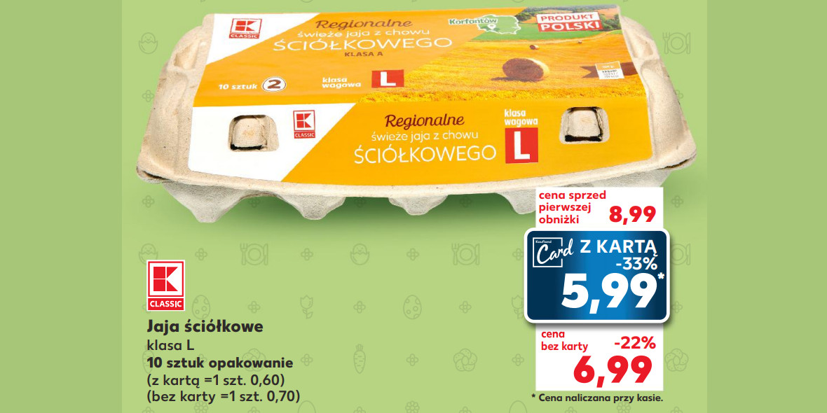 Kaufland: Do -33% na jaja ściółkowe 27.03.2024