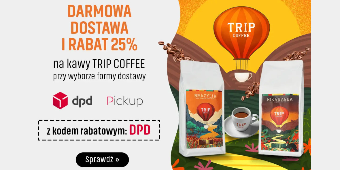 Konesso: KOD rabatowy -25% na kawy TRIP Coffee + darmowa dostawa 25.03.2024