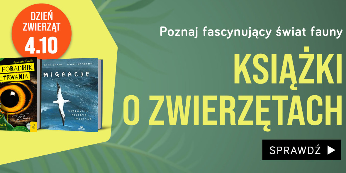 TaniaKsiazka.pl: Do  -85% na książki o zwierzętach 04.10.2022