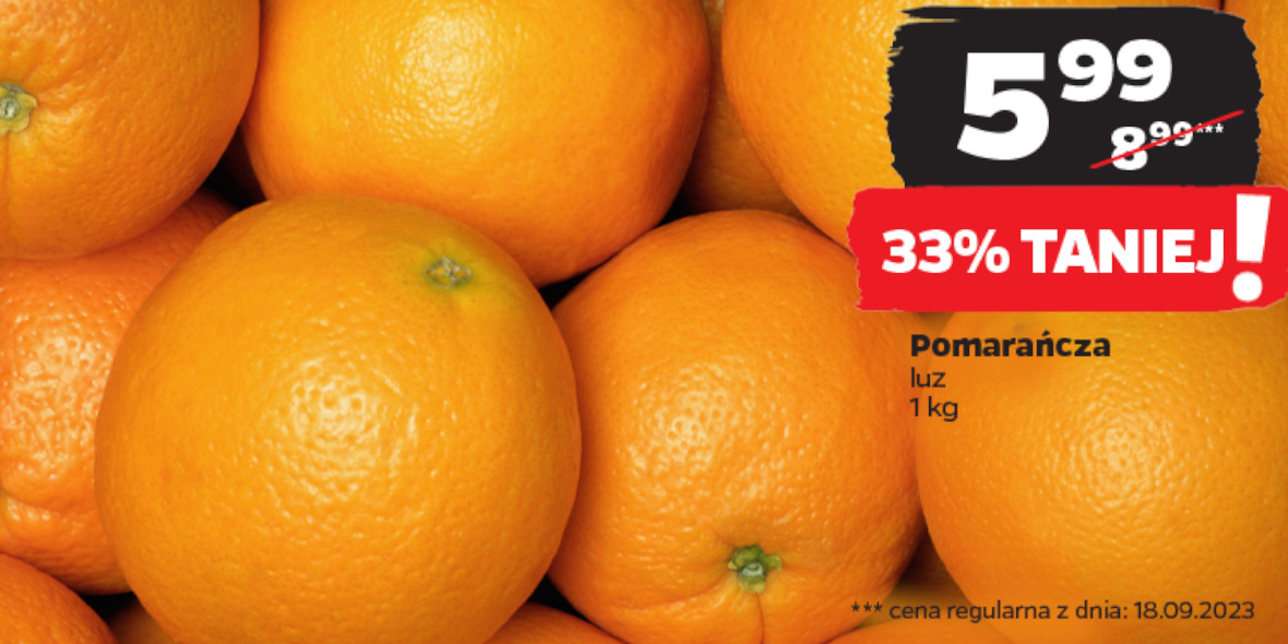 Netto: -33% na pomarańcze 28.09.2023