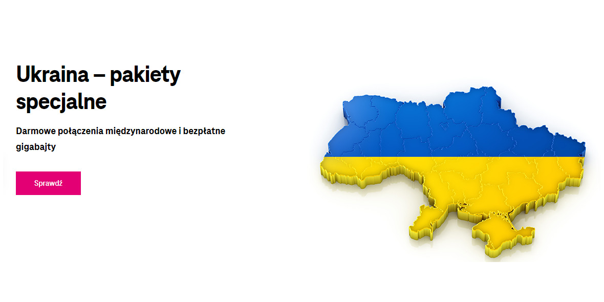 T-Mobile:  Pakiety dla Ukrainy 28.02.2022