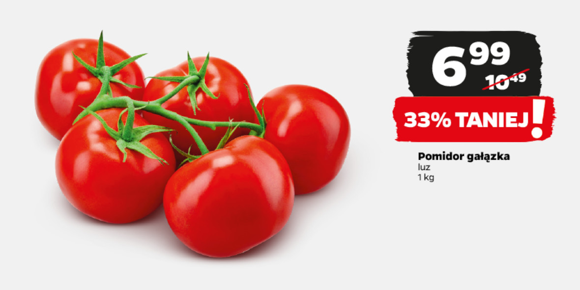 Netto: -33% na pomidory gałązka 22.04.2024