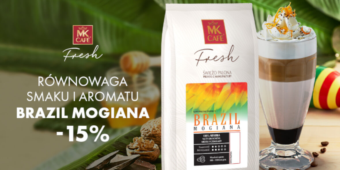 MK Cafe: -15% na kawę Brazil Mogiana