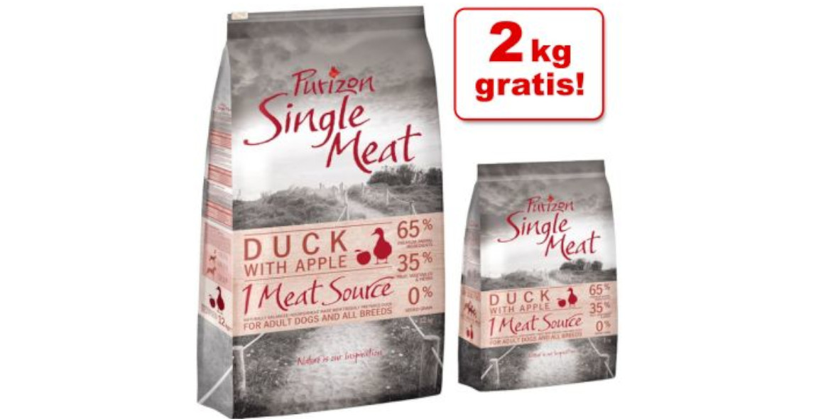 zooplus: 2 kg GRATIS karma bezbożowa Purizon Single Meat Adult