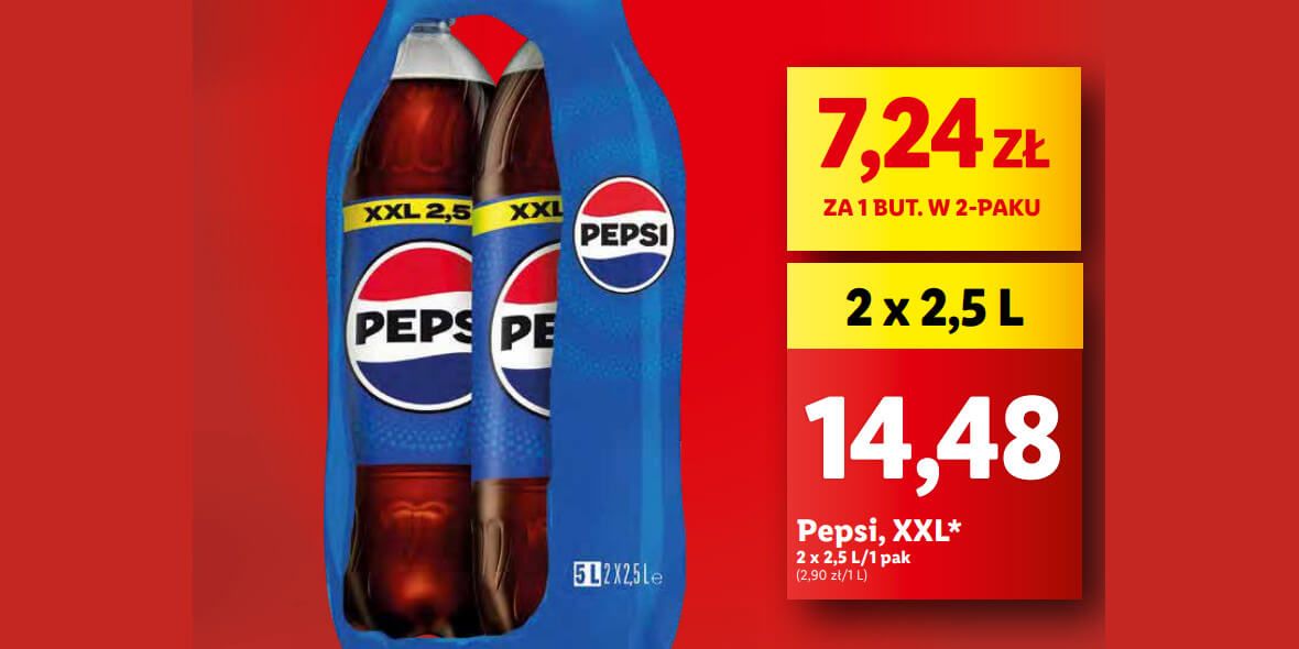 Lidl: 7,24 zł za Pepsi, XXL 02.05.2024