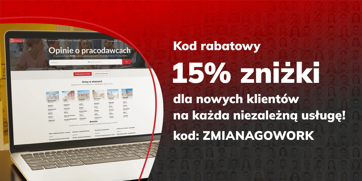 GoWork.pl: KOD rabatowy -15% dla nowych użytkowników
