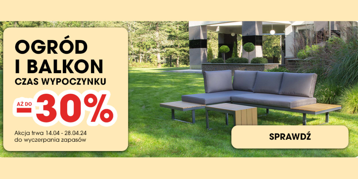 Biedronka Home: Do -30% na artykuły do ogrodu i na balkon 14.04.2024