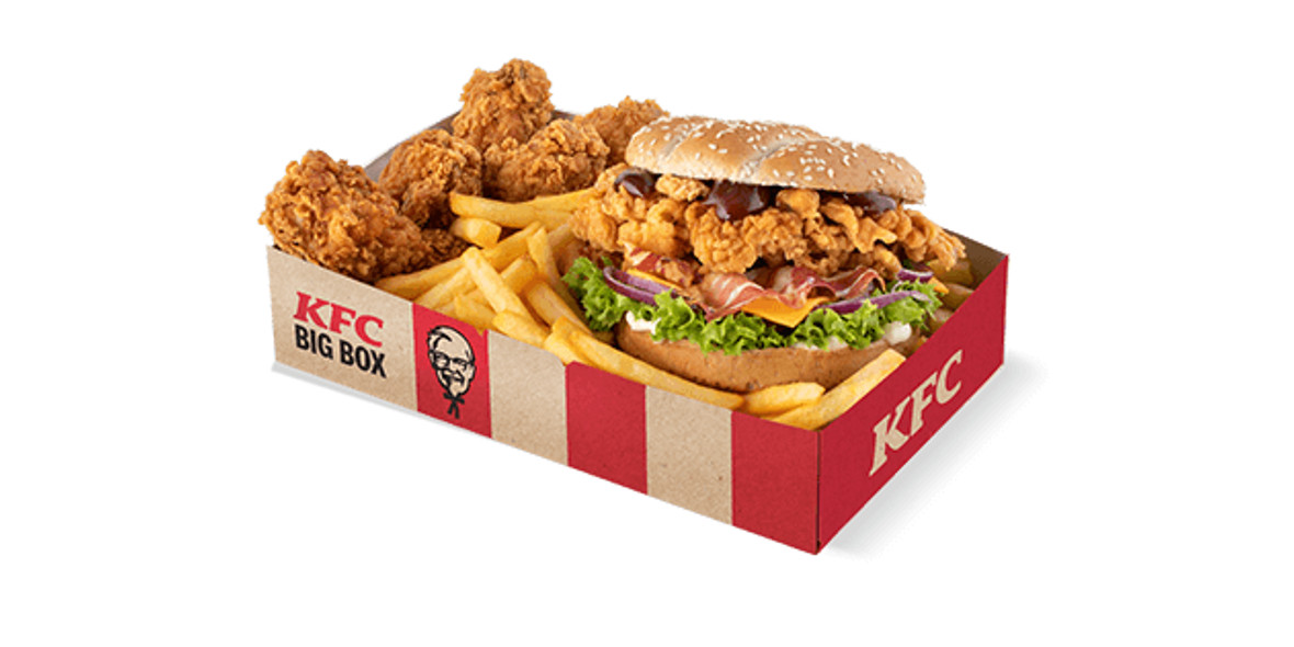 KFC: 37,99 zł za Grander Big Box 14.07.2022