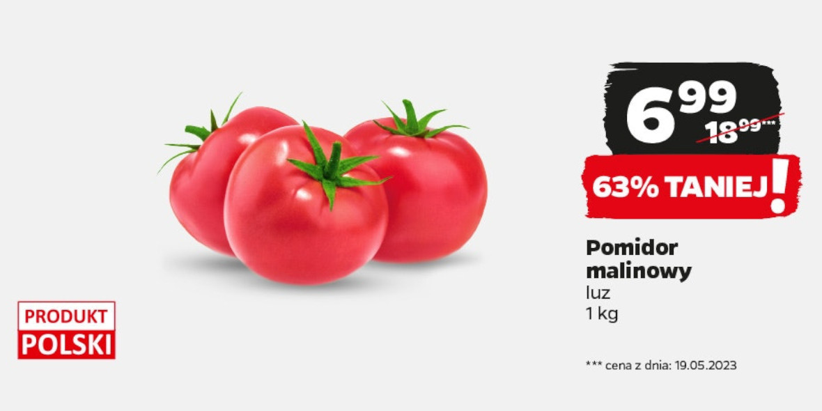 Netto: -63% na polskie pomidory malinowe 01.06.2023