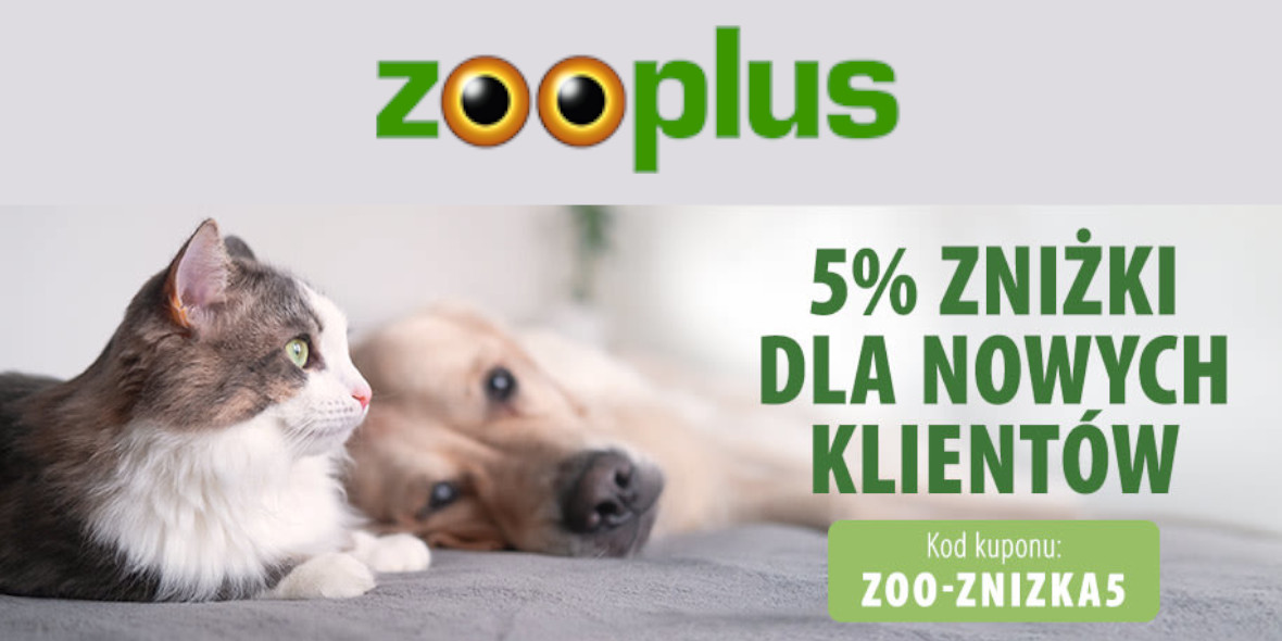 zooplus: KOD: -5% na pierwsze zamówienie 06.07.2022